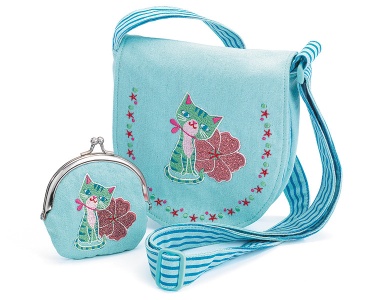 Tasche und Geldbörse Katze
