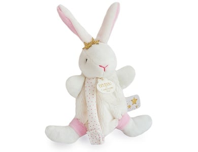 Hase Stern Schmusetuch mit Schnullerkette 15cm