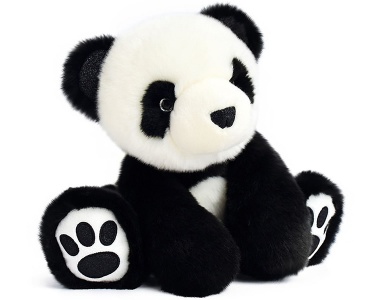 Panda Schwarz 25cm