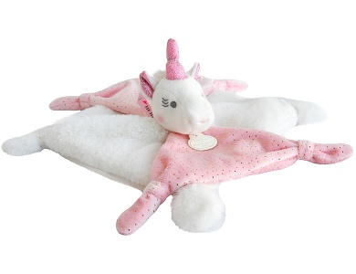 Schmusetuch Einhorn Rosa 22cm