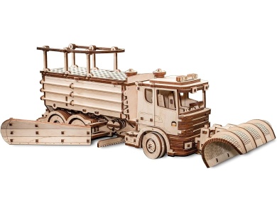 3D Holz Modellbausatz -  Schneerumungs Lastwagen