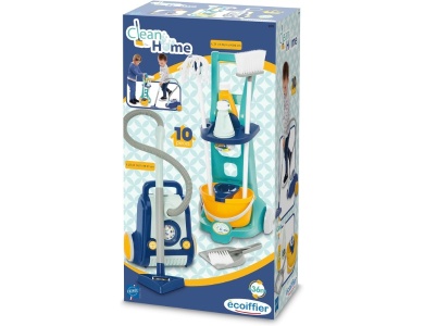 Ecoiffier Clean Home Reinigungswagen mit Staubsauger