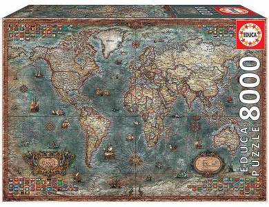 Historische Weltkarte 8000Teile