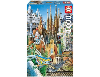 Gaudí Collage 1000Teile