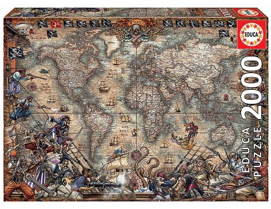 Piraten Weltkarte 2000Teile