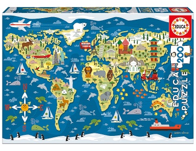Weltkarte 200Teile