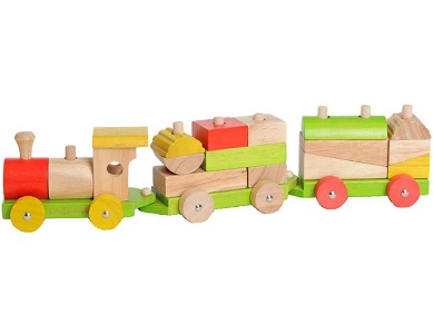 Steckspiel Eisenbahn Bunt