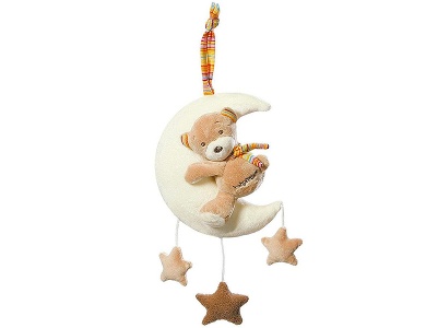 Spieluhr Teddy auf Mond 20cm
