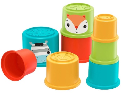 Bunte Stapelbecher
