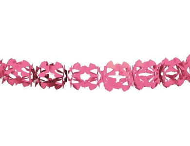 Folat Girlandenpapier Hoku-Pink, 6 m.