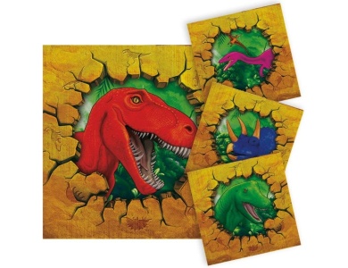 Folat Servietten Dino 25x25cm 16 Stk.