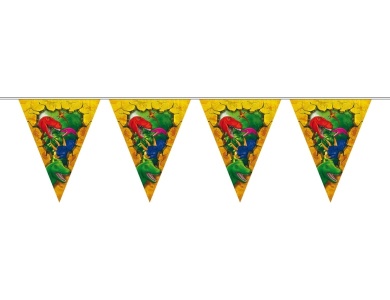 Folat Wimpelkette Dino 6m