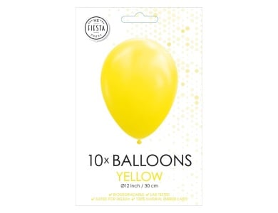 Globos Luftballons Gelb 30cm, 10 Stk.