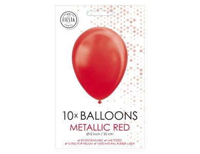 Globos Luftballons Perlrot 30cm, 10Stk.