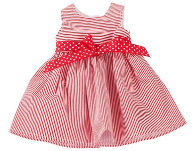 Kleid rot 45-50cm