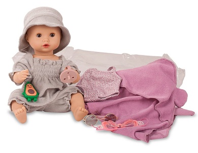 Set Sleepy Aquini Mädchen 33cm
