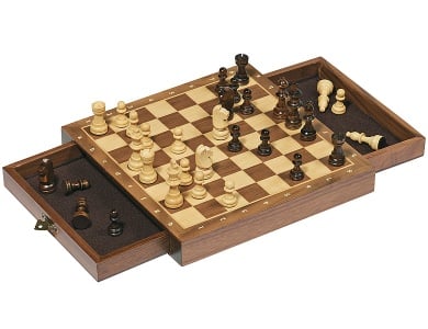 Goki Magnetisches Schachspiel mit Schubladen