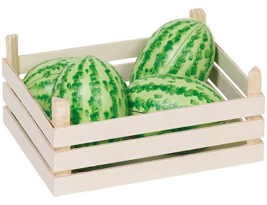 Melonen In Obstkiste