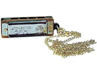 Mini-Mundharmonika mit Kette