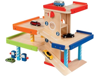Goki Parkhaus aus Holz (ohne Fahrzeuge)