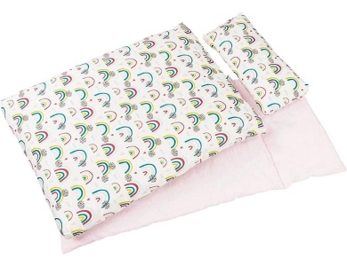 Puppenbettzeug Regenbogen 3Teile