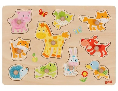 Steckpuzzle Tierkinder 10Teile