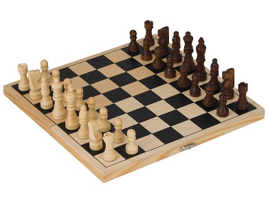 Goki Schachspiel in Holzklappkassette