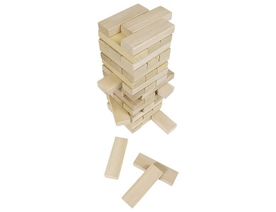 Goki Geschicklichkeitsspiel Wackelturm (51Teile)