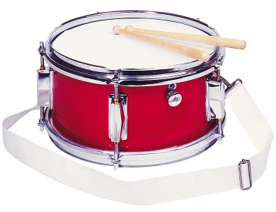 Spielmannszug-Trommel mit Snare Rot