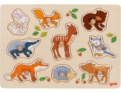 Steckpuzzle Waldtiere 9Teile