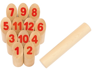 Wikingerspiel Number Kubb