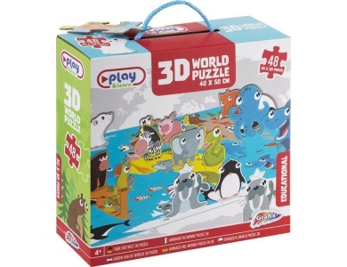 Grafix 3D-Puzzle Tiere der Welt (40x50cm)