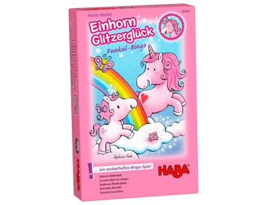Einhorn Glitzerglck  Funkel-Bingo