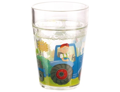 Glitzerbecher Traktor