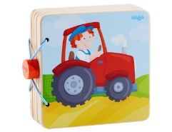 Holz-Babybuch Traktor