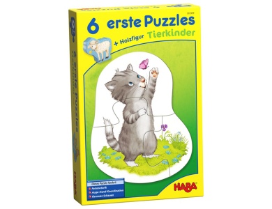 6 erste Puzzles Tierkinder
