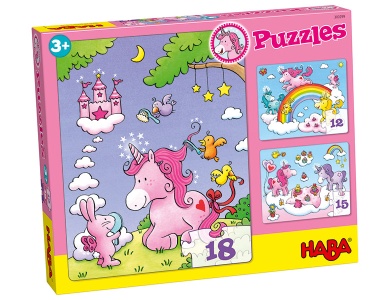 Puzzles Einhorn Glitzerglck