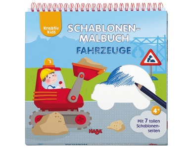 Schablonen-Malbuch Fahrzeuge