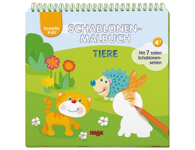 Schablonen-Malbuch Tiere