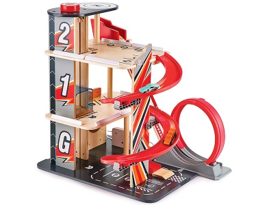 Hape Stunt-Fahrbahn mit Ladestation