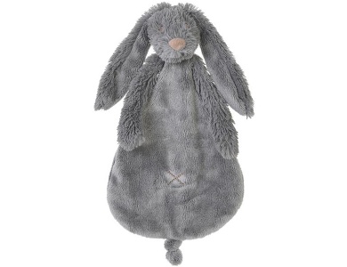 Schmusetuch Hase Richie Dunkelgrau 25cm