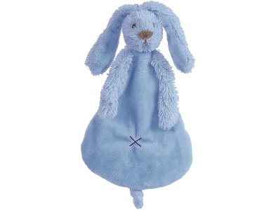 Schmusetuch Hase Richie Tiefblau 25cm