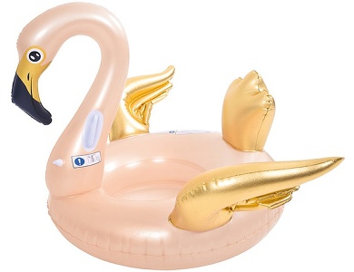 Schwimmtier Flamingo Rosa/Gold