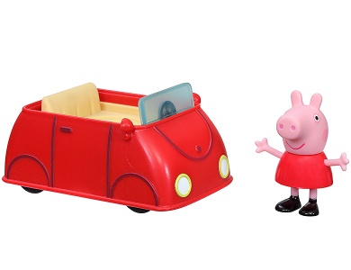 Rotes Auto mit Peppa