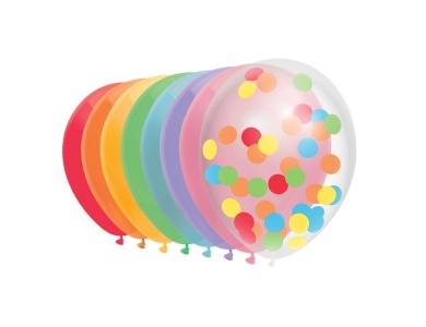 Haza Witbaard Luftballons Regenbogen, 10St.