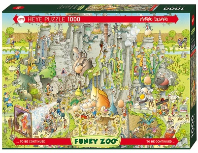 HEYE Puzzle Funky Zoo Jurassic Habitat (1000Teile)