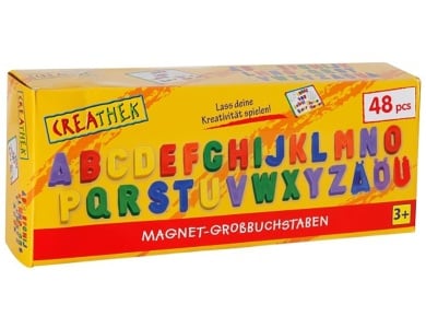 Magnetbuchstaben, 48-teilig Grossbuchstaben