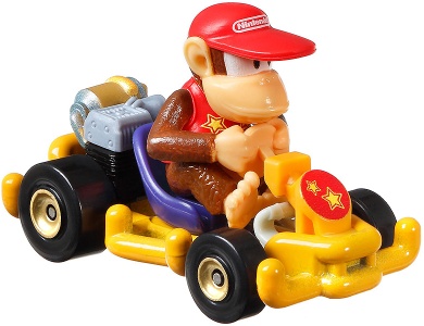 Hot Wheels Super Mario Die-Cast Diddy Kong (1:64)