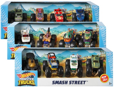 Hot Wheels Monster Trucks 4er-Pack - 1:64