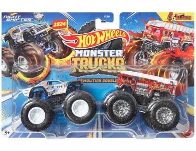 Hot Wheels Monster Trucks Night Shifter vs. 5 Alarm (1:64)